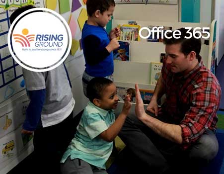 rising ground, not for profit, office 365 migration