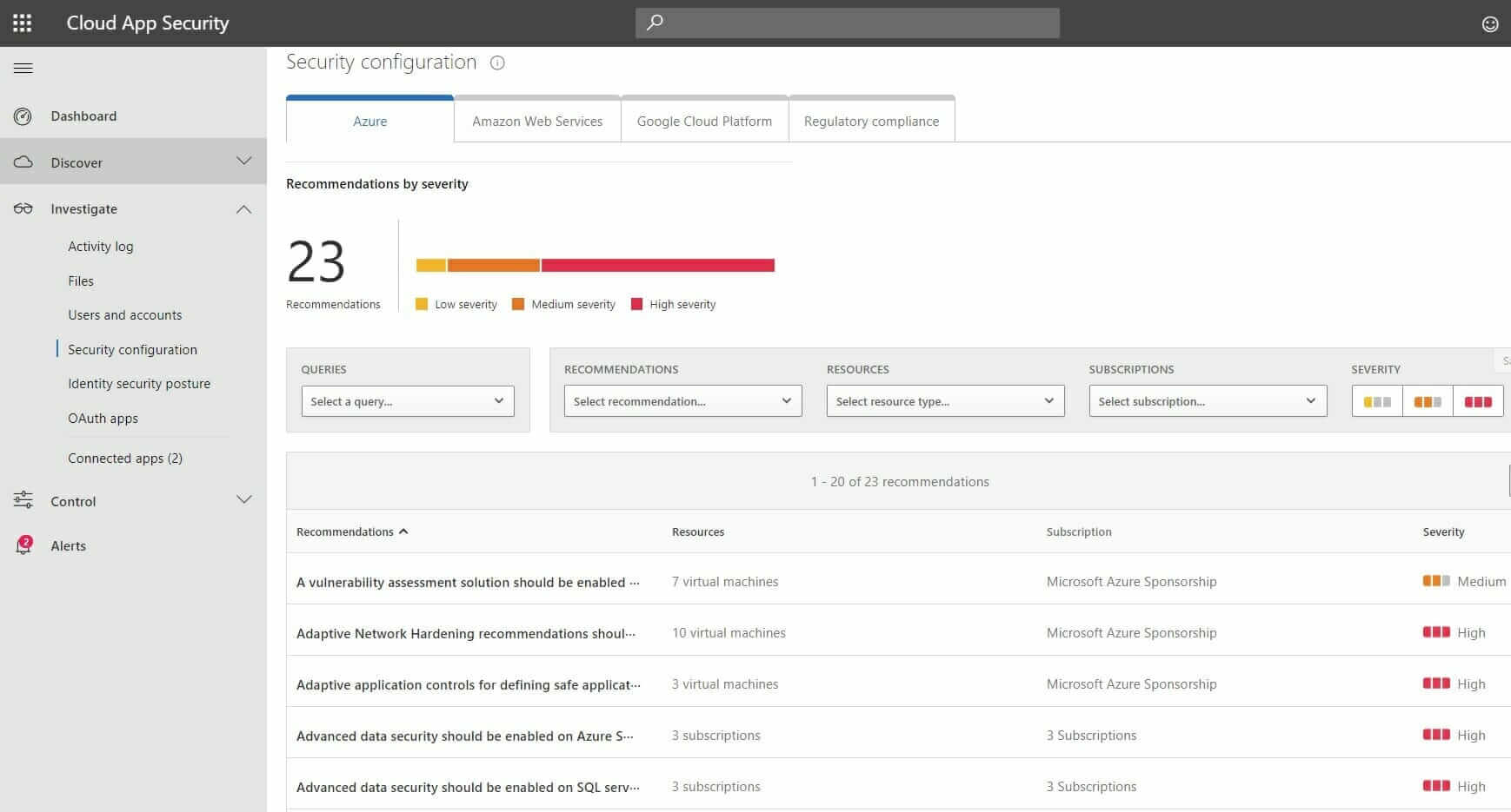 With an API connector to your Cloud Infrastructure be it AWS, Azure or GCP, you will be able to identify your existing security configuration and take necessary steps to secure the workloads