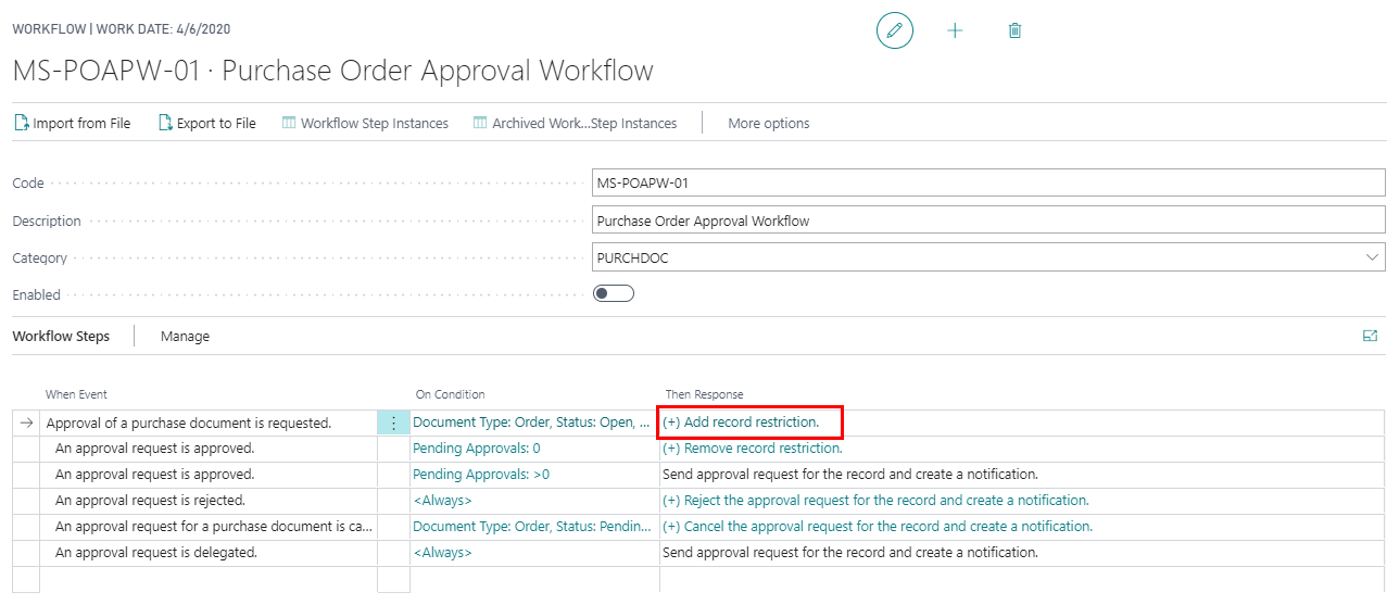 Click on the “Then Response Field” to setup the approvals