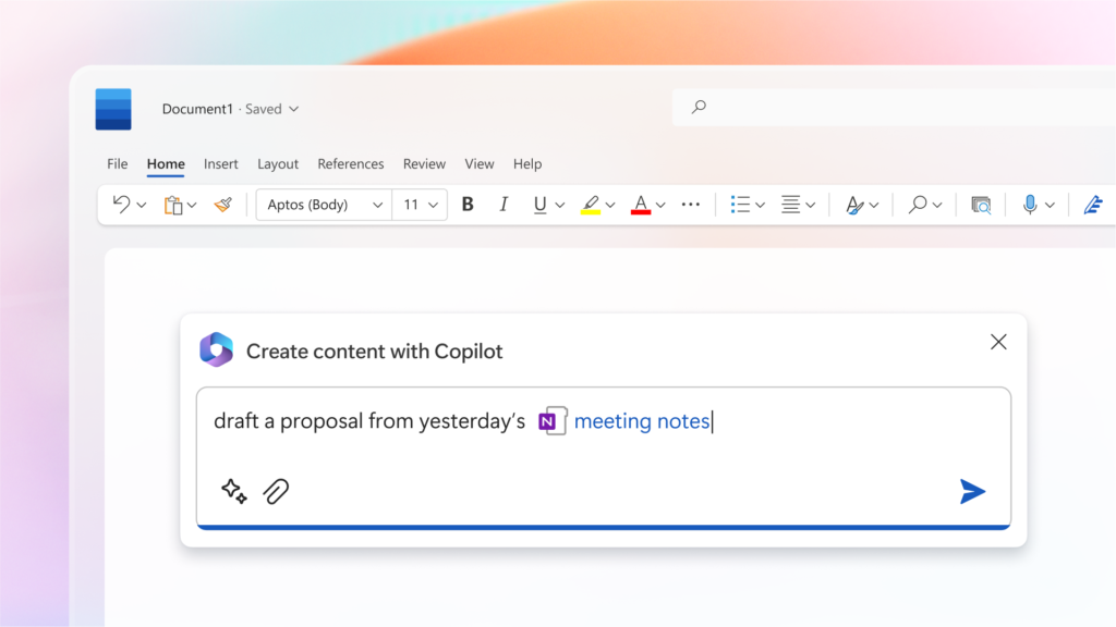 microsoft copilot ai in Word