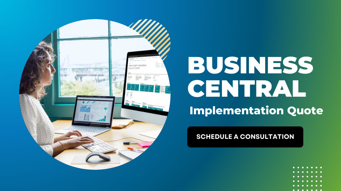 business central implementation call to action to schedule a consultation and get a quote