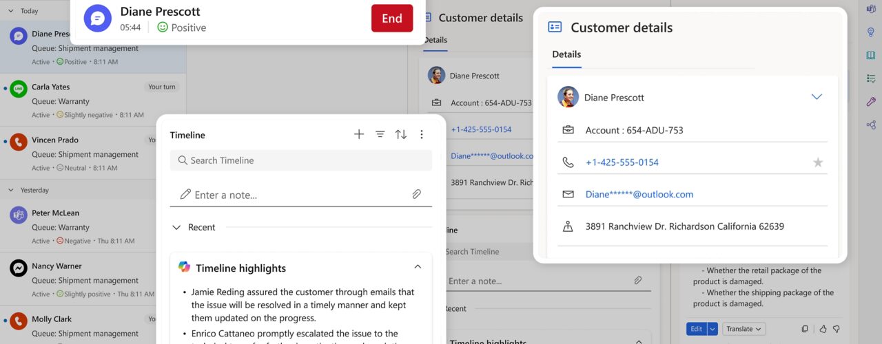 dynamics 365 contact center and crm