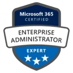 microsoft 365 enterprise administrator expert certification badge