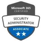 microsoft 365 security administrator associate certification badge